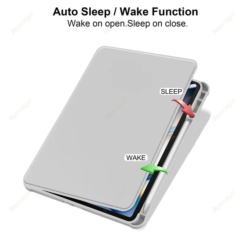 With Pencil Holder Case for Infinix Xpad 11 Inch 2024 360 Rotating Acrylic Funda for Infinix X Pad 11inch Tablet Case Flip Coque