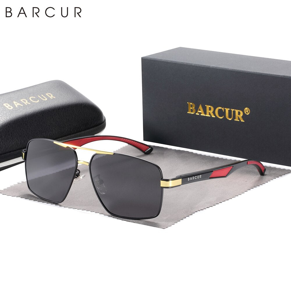 BARCUR Sunglasses for Men Polarized Classic Sports Sun Glasses for Men UV400 Shades Eyewear Oculos Gafas De Sol - KiwisLove