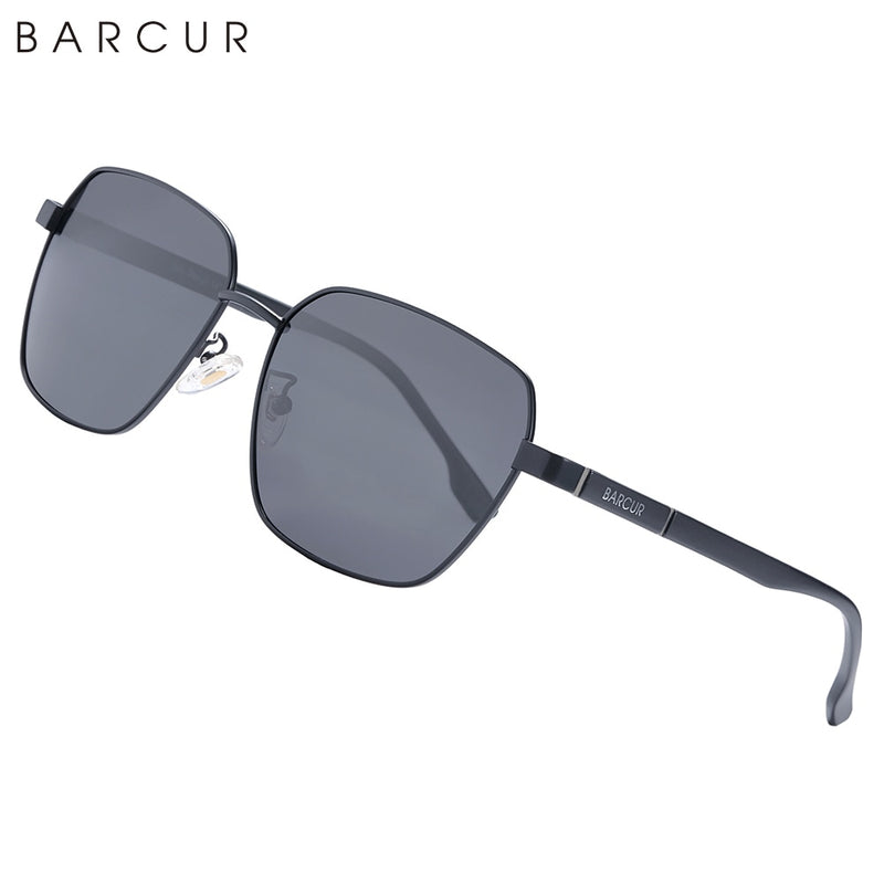 BARCUR Design Oversize Square Sunglasses for Men Polarized Sun Glassses Women Sun Glasses Eyewear Photochromic Anti Blue Glasses - KiwisLove