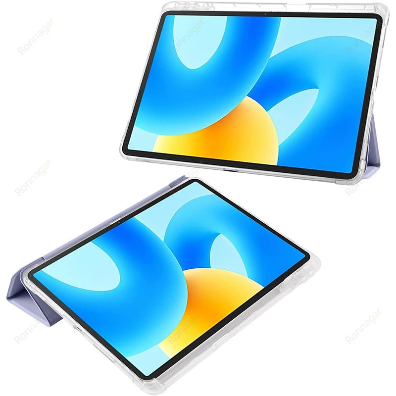 With Pencil Holder Case for Huawei MatePad 11.5 S 2024 Smart Book Cover for MatePad 11.5 S 11.5S TGR-W09 W10 Tablet Stand Cover