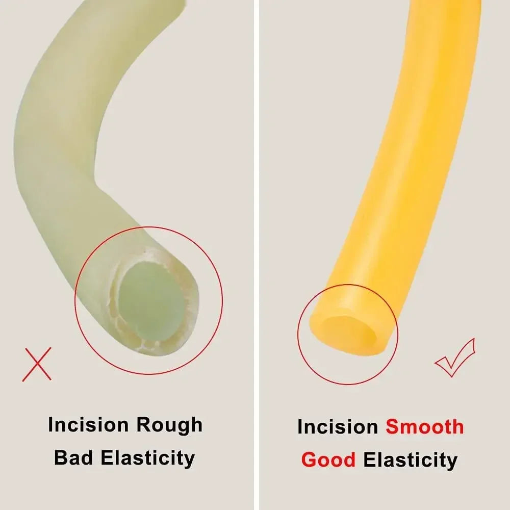 1M/2M Nature Latex Rubber Hoses ID 1.5 ~20mm Slingshot Tubing Catapult  High Resilient Elastic Surgical Medical Tube - KiwisLove