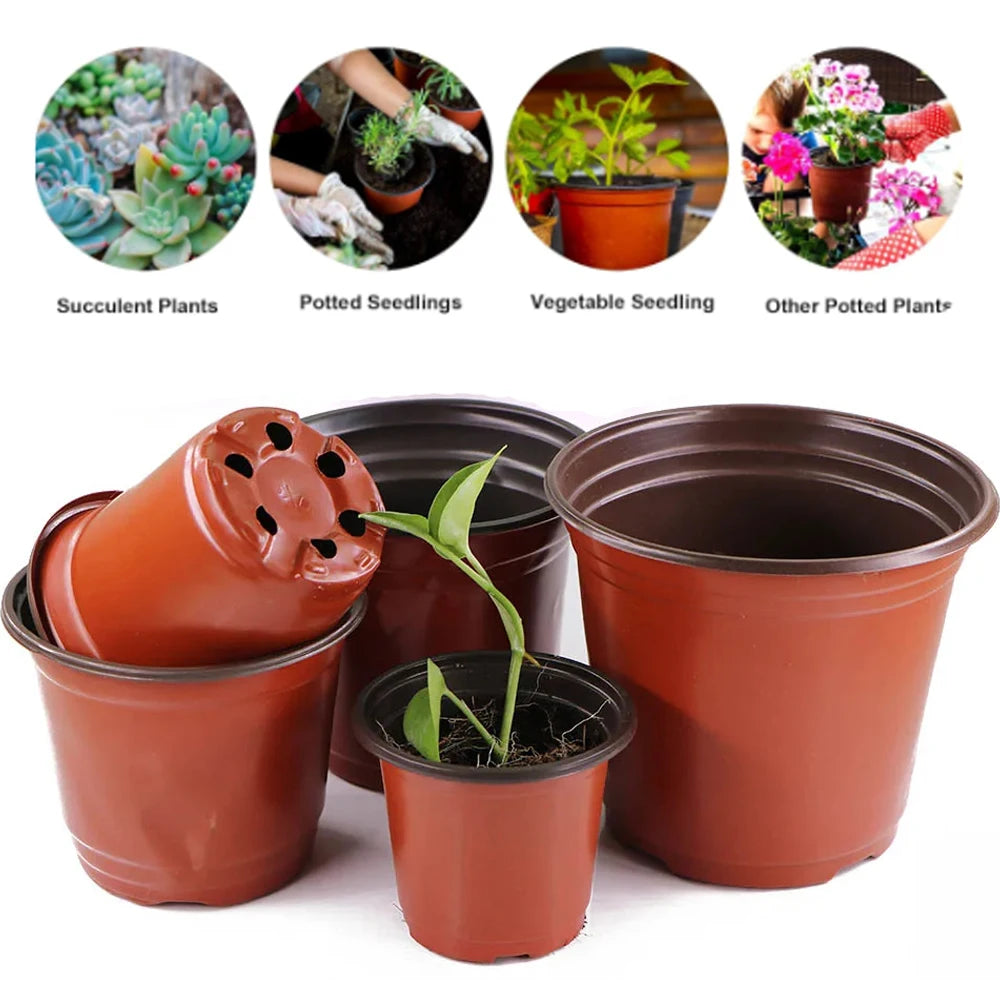 Garden Plant Pot Flowerpots Nursery Seed Starting Lightweight Breathable Maintain Humidity Flower Vegetable in 6 sizes Container