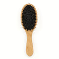 Natural Boar Bristle Hair Brush Bamboo Handle Scalp Massage Comb Anti-static Hair Comb Gasbag Detangling Hair Brush Styling Tool