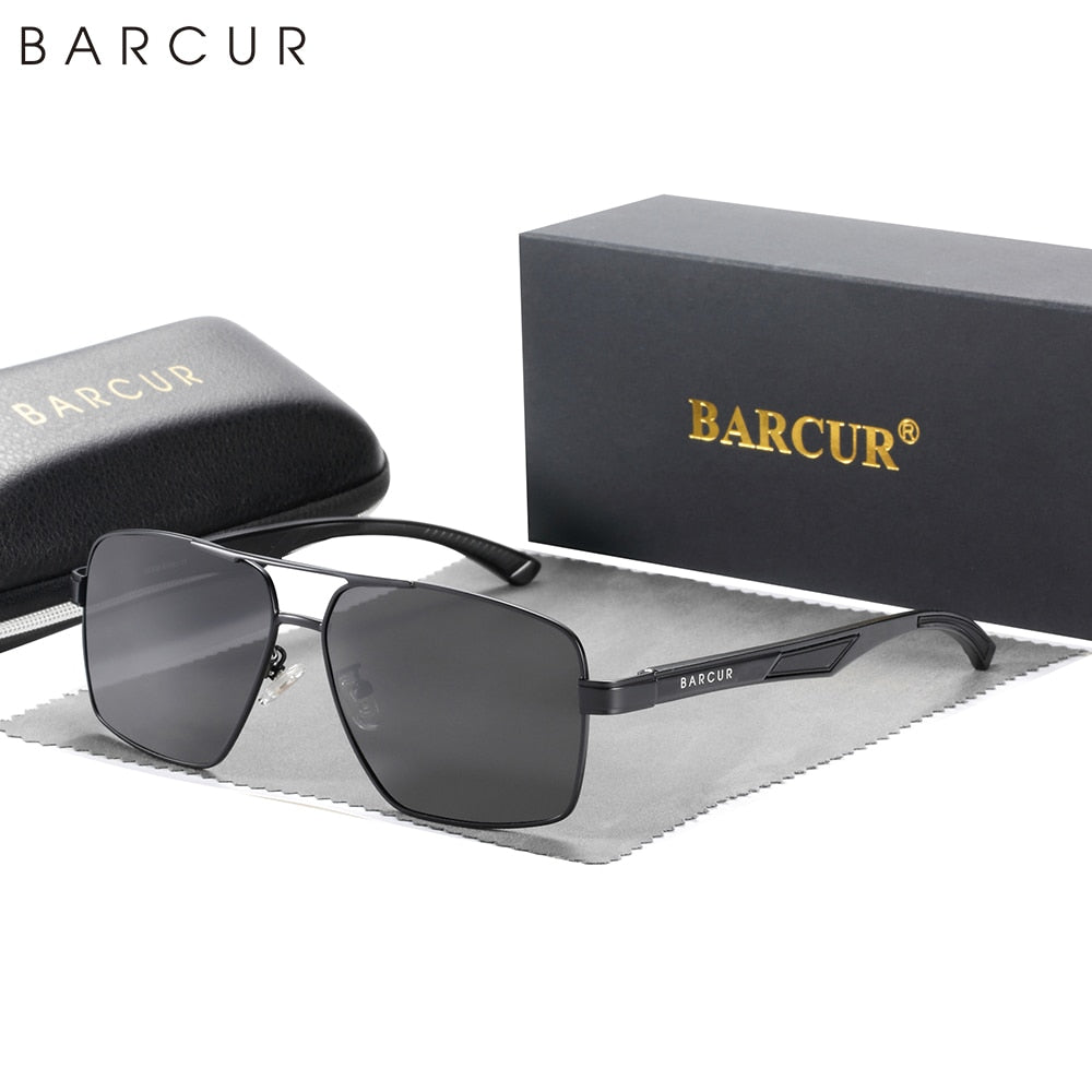 BARCUR Sunglasses for Men Polarized Classic Sports Sun Glasses for Men UV400 Shades Eyewear Oculos Gafas De Sol - KiwisLove