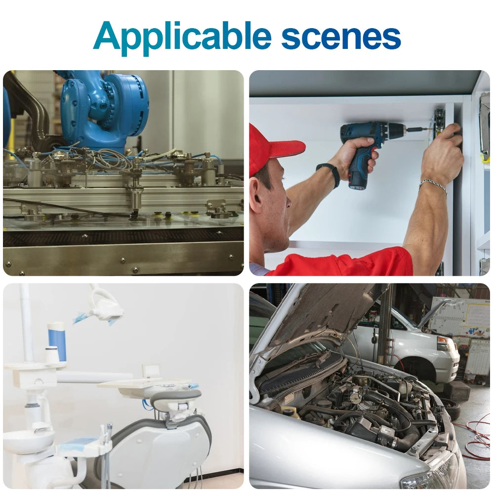 NINDEJIN 25pcs Flat Head Hexagonal Drill Tail Self-tapping Screw M5 410 Stainless Steel Allen Inverted Screw Drilling Tail Bolt