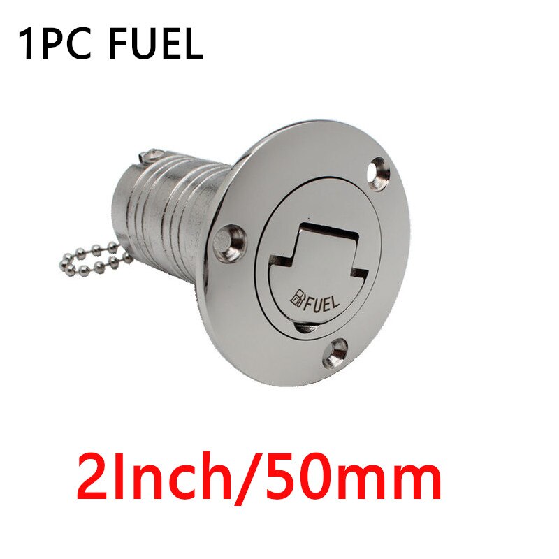 HD 38mm 50mm 2Inch Deck Filler 316 Stainless Steel DIESEL WASTE FUEL WATER WASTE Keyless Cap Marine Boat Accessories 1/2 PCS - KiwisLove
