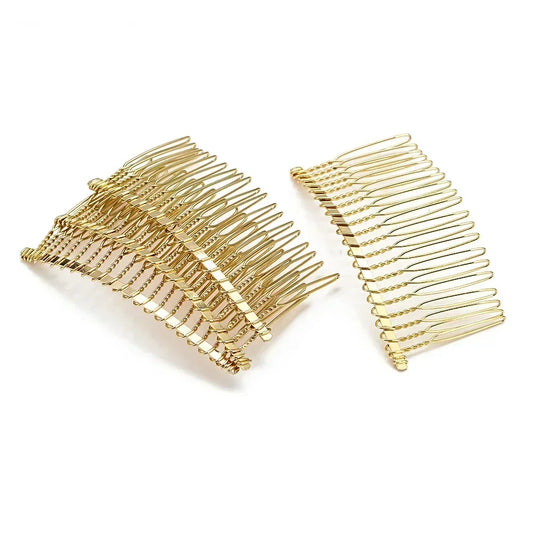 10Pcs 20 Teeth DIY Metal Hair Comb Claw Hairpins for Wedding Jewelry Making Findings Handmade Comb Base Bridal Accessories - KiwisLove