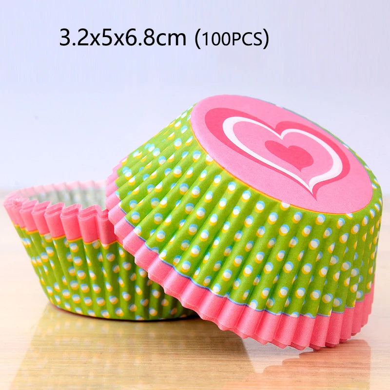 100-1000Pcs Muffin Cupcake Paper Cups Cupcake Liner Baking Muffin Box Cup Case Party Tray Cake Decorating Tools