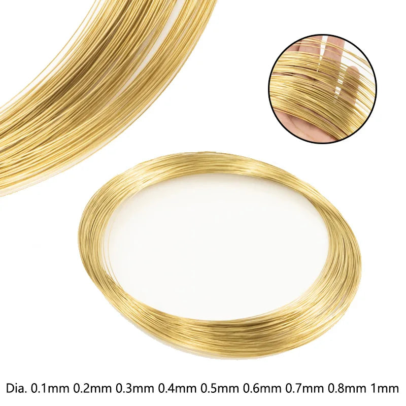 1Rolls length1m-100m Brass Wire 0.1mm 0.2mm 0.3mm 0.4mm 0.5mm 0.6mm 0.7mm 0.8mm 1mm 1.2mm 1.5mm 1.8mm 2.0mm 2.5mm 3.0mm