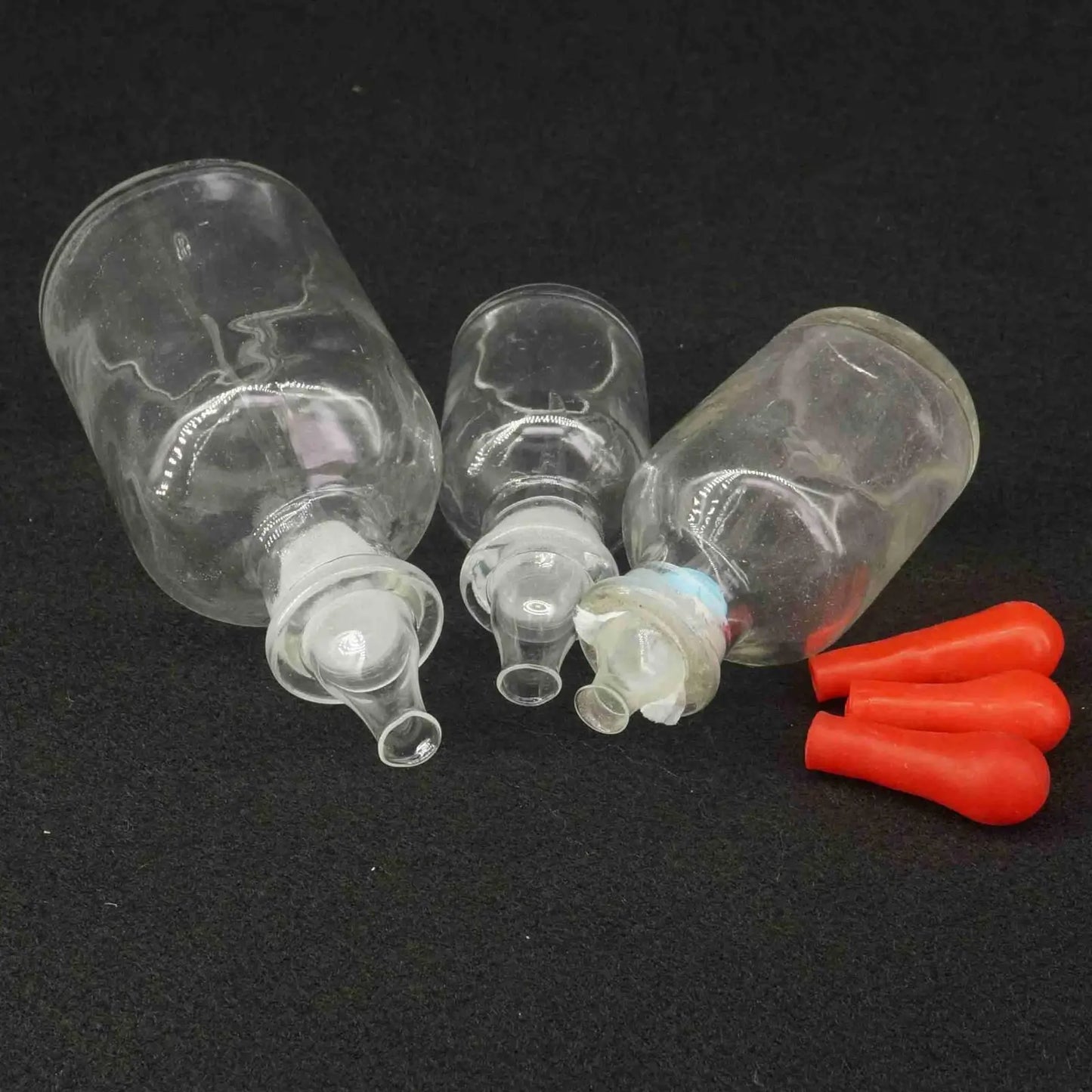 Clear Glass Dropping Bottle Pipette 30/60/125ML With Ground Glass Stopper and Dropper - KiwisLove