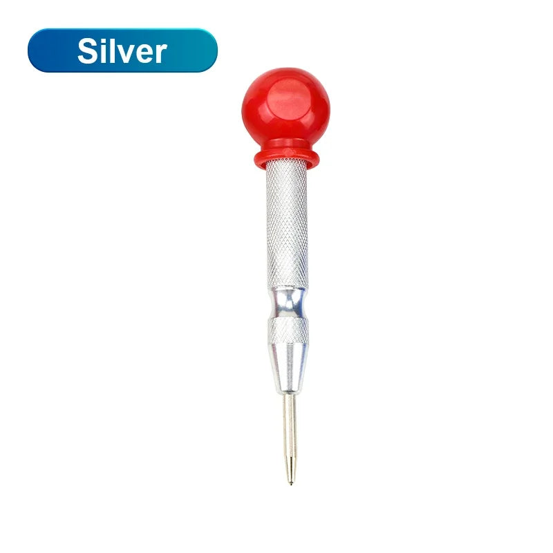 NINDEJIN Automatic Center Punch 1pc Spring Loaded Hole Center Punch Wood Metal Hole Marking Adjustable Impact Puncher - KiwisLove