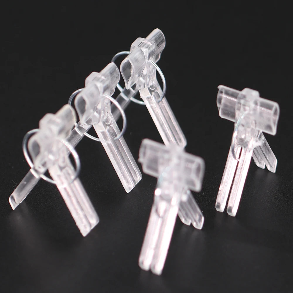 30/50PCS 15x30MM Grafting Clips Tomoto Eggplant Vegetables Grafted Clamp Garden Plants Seedling Tools Transparent Plastic Joint