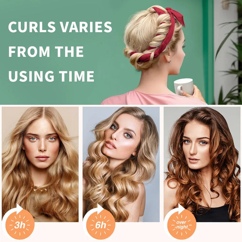 Wuwulk Heatless Curling Rod Headband No Heat Hair Curlers Silk Curls Lazy Hair Rollers Sleeping Soft Headband Hair Styling Tools - KiwisLove