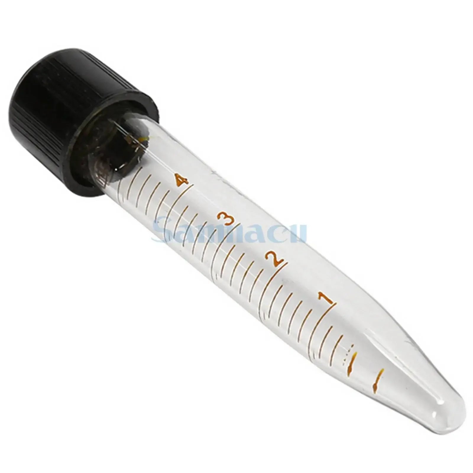5/10/15/20/25/30/50/100ml Lab Glass Centrifuge Tube V-bottom Screw Cap With Scale Line Ware - KiwisLove
