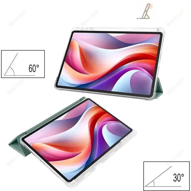Tablet Cover for Lenovo Xiaoxin Pad 2024 Tab M11 TB-330FU TB-331FC with Pencil Holder Soft Back Funda Lenovo Tab M11 Wake/Sleep