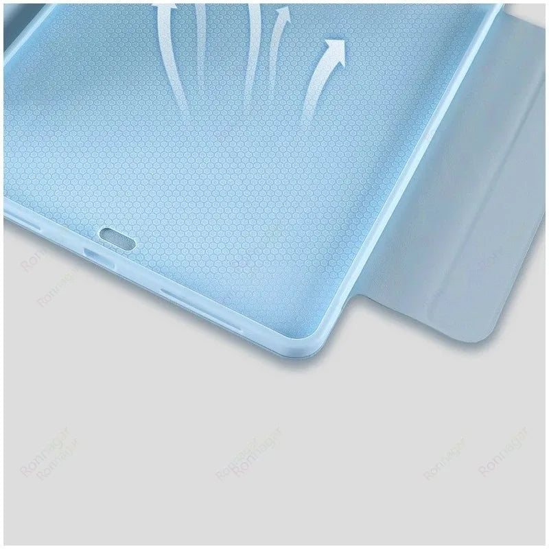 Y-Folding Case for Samsung Tab S10 Lite S11 S9 S10 FE 11 inch Slim Folio Stand Tablet Cover Multi-Angle Viewing Auto Wake/Sleep