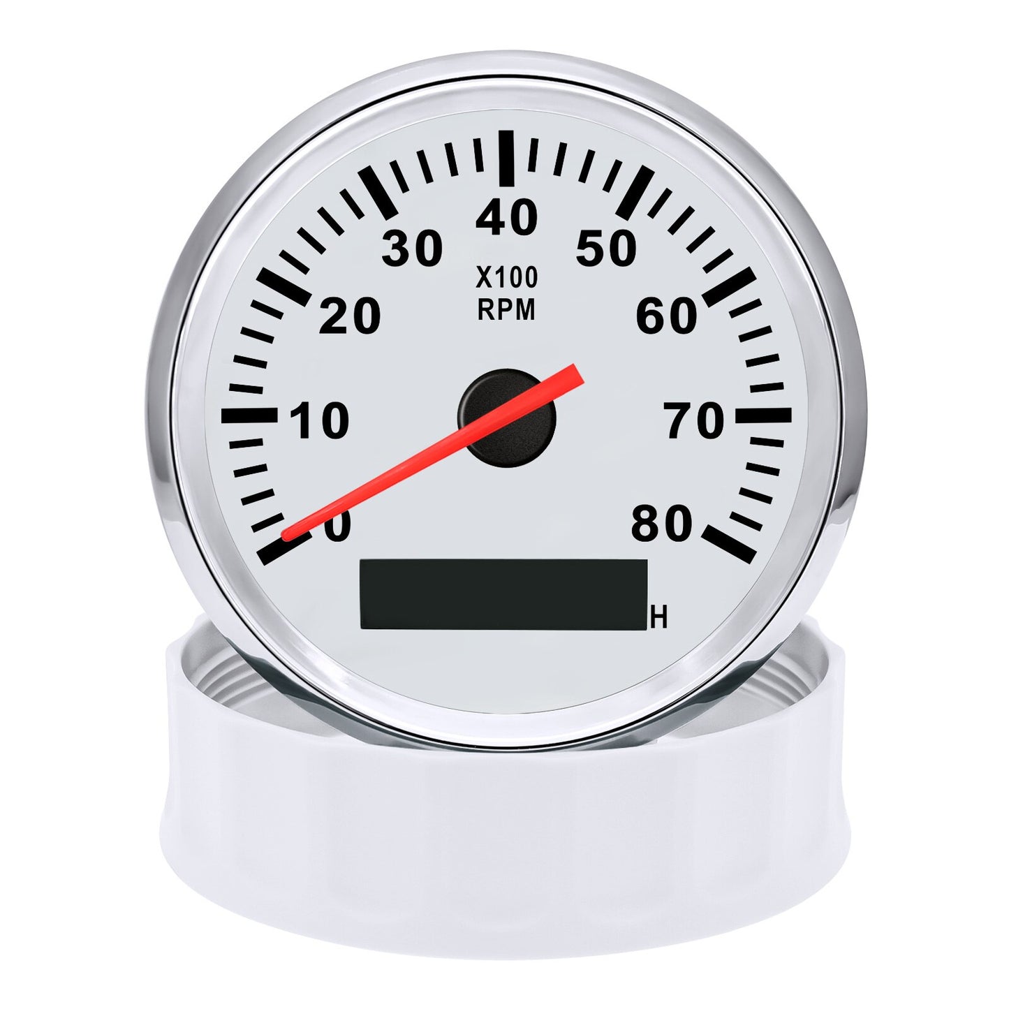 85mm Tacometro Toerenteller 3K/4K/6K/7K/8K Boat Tachometer Diesel Engine Tacho Gauge Hourmeter RPM Sensor Blue / White Shell - KiwisLove