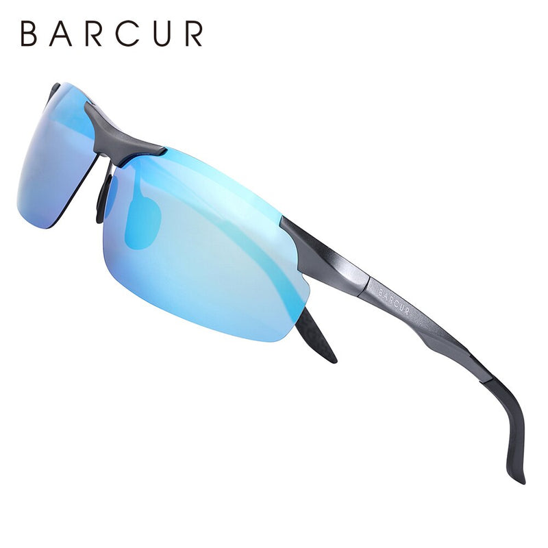 BARCUR Aluminium Magnesium Frame Brand Designer Sunglasses Frame Men Photochromic Rectangle Ultralight Eye Sport Eyewear - KiwisLove