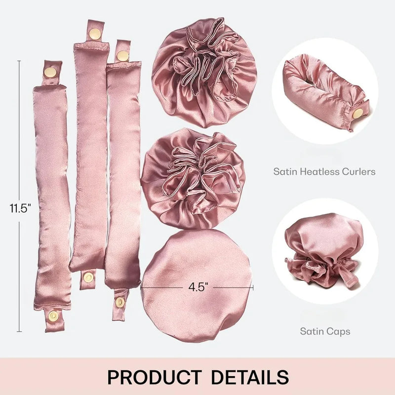 New Heatless Curling Rod Silk Curls No Heat Hair Curler Soft Hair Rollers Sleeping Headband Lazy Hair Curlers Hair Styling Tools - KiwisLove
