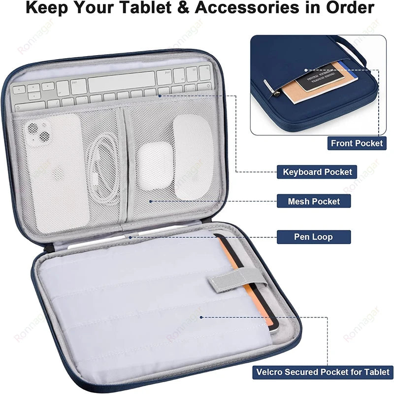 Laptop Sleeve for 13-inch New MacBook Air M4/A3240 2025 M3/A3113 M2/A2681 M1/A2337 A2179 A1932 for MacBook Pro M2/A2686 M1/A2338