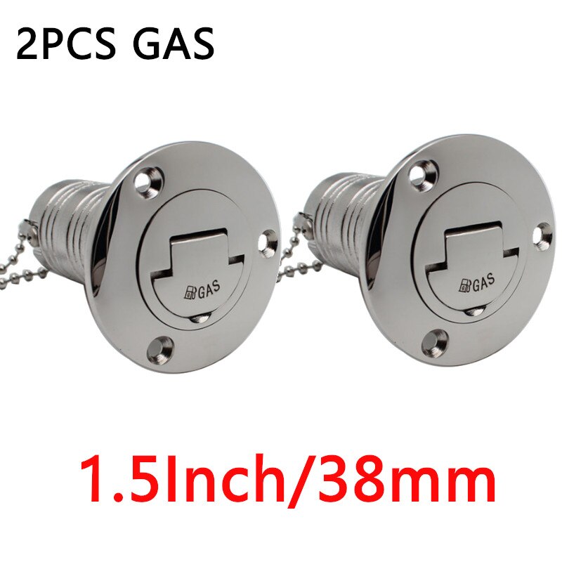 HD 38mm 50mm 2Inch Deck Filler 316 Stainless Steel DIESEL WASTE FUEL WATER WASTE Keyless Cap Marine Boat Accessories 1/2 PCS - KiwisLove
