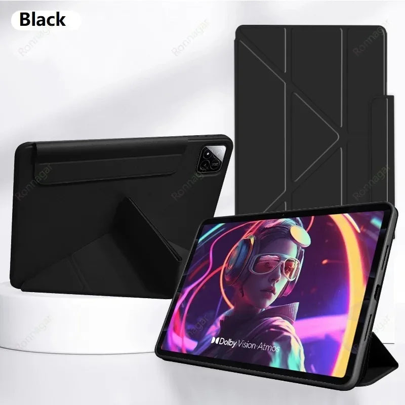 Y-Folding Case for Samsung Tab S10 Lite S11 S9 S10 FE 11 inch Slim Folio Stand Tablet Cover Multi-Angle Viewing Auto Wake/Sleep