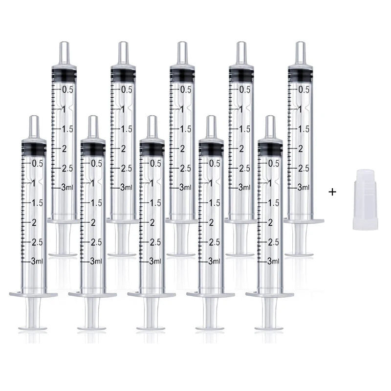 1/5/10/20pcs Plastic Syringes Hydroponic Measure Perfume Rinse Disposable Sampler Injector Measuring Injection Syringe