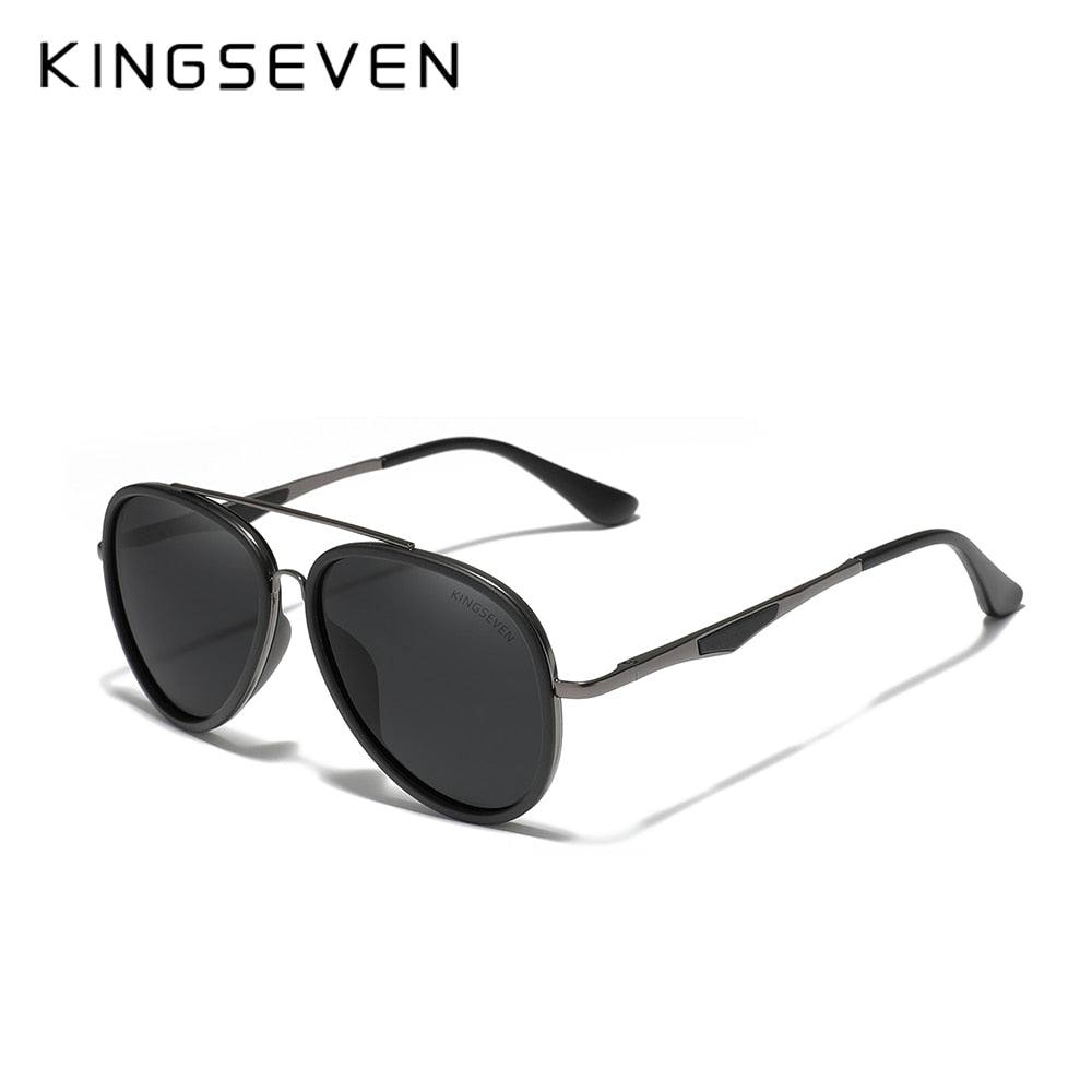 KINGSEVEN 2022 Brand Classic Pilot Polarized Sunglasses Men's Driving Male Sun Glasses Eyewear UV Blocking Oculos N7936 - KiwisLove