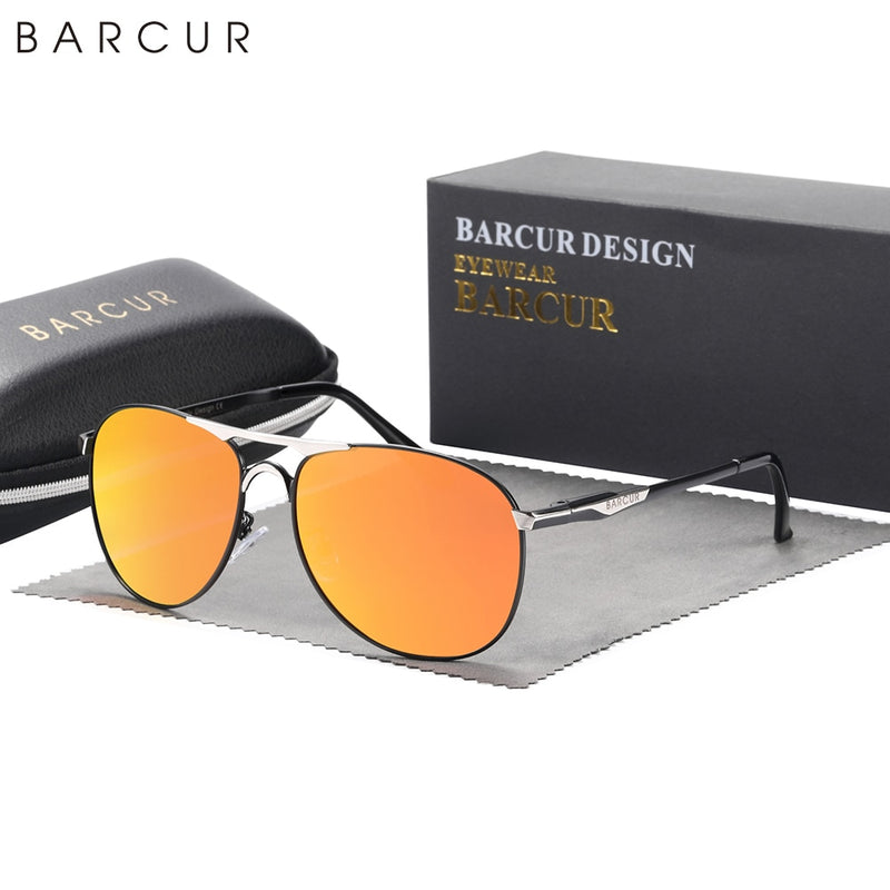 BARCUR Brand Design Sunglasses High Quality Men Polarized Sun Glasses Driving Mens Sun Glasses UV400 - KiwisLove