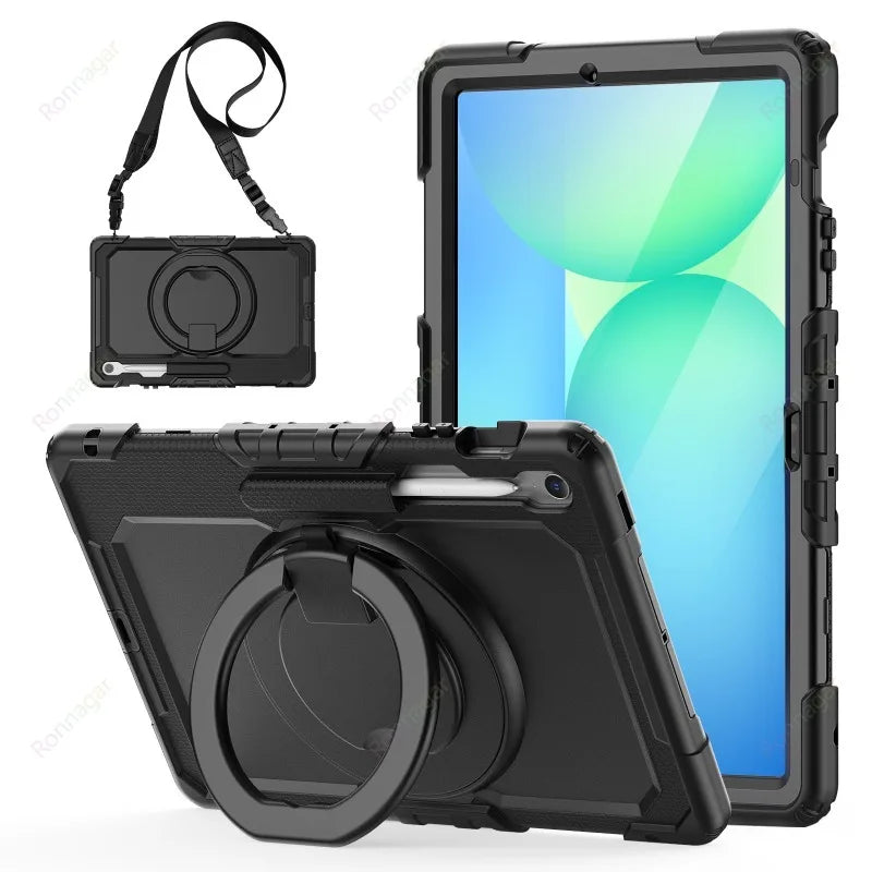 Compatible with Samsung Galaxy Tab S10 FE+ 13.1 inch SM-X620/X626B Case Heavy Armor Shockproof Drop Funda S10 fe + 13.1" Cover