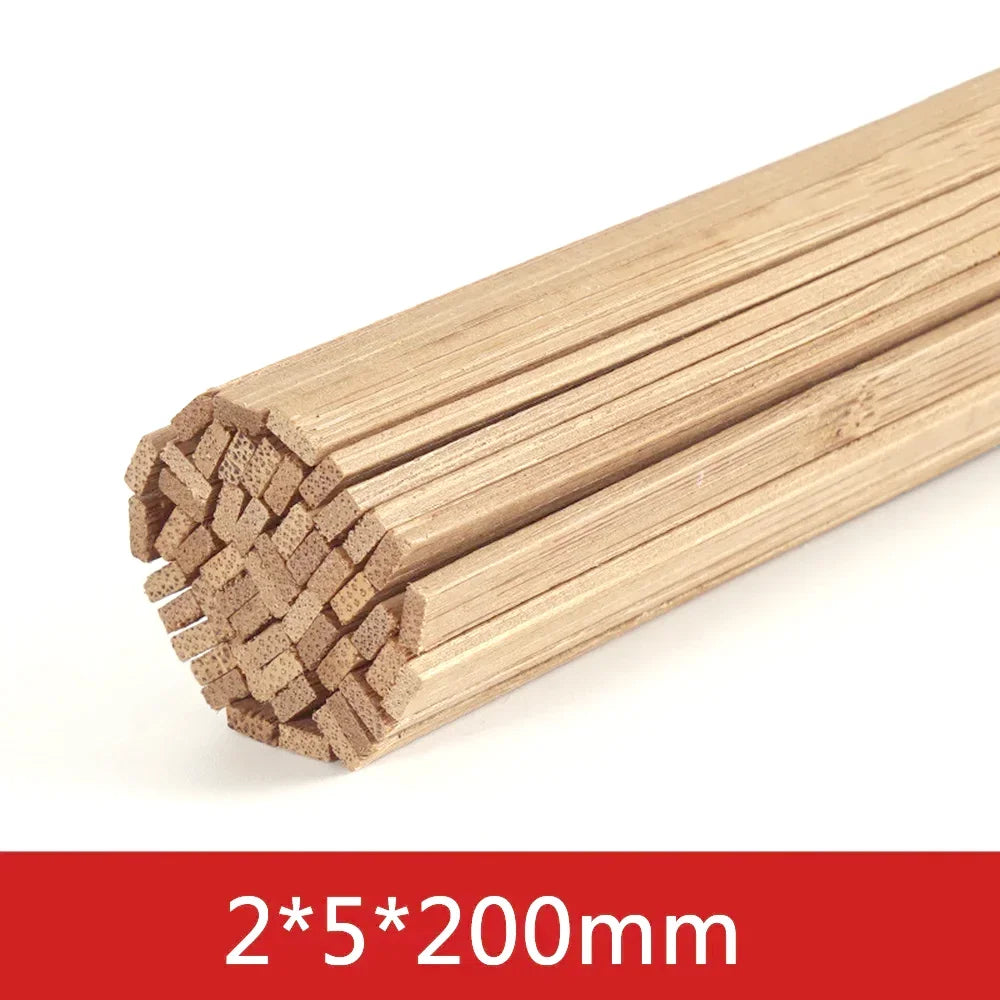 20-50pcs Balsa Wood Craft Square Cudgel Model Building Carving DIY Handicraft Educational Making Accessories Stick