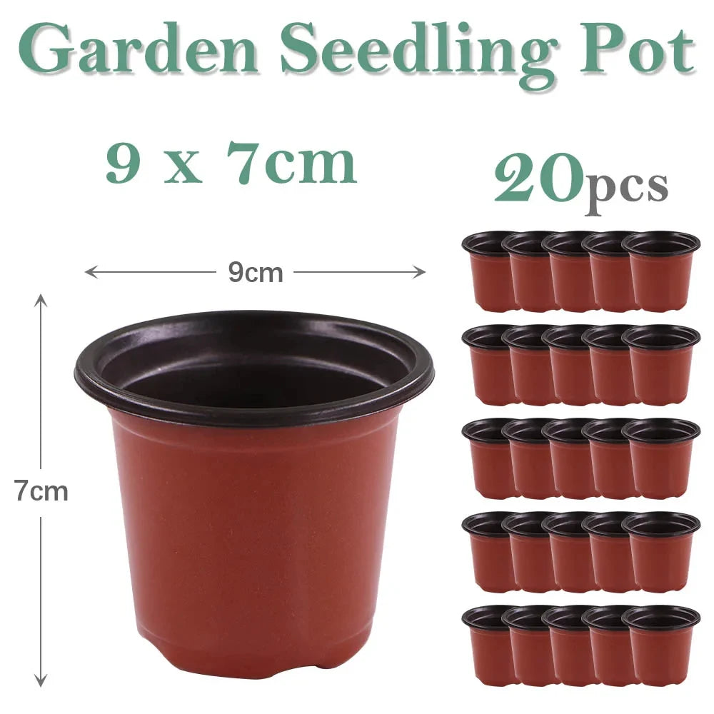 Garden Plant Pot Flowerpots Nursery Seed Starting Lightweight Breathable Maintain Humidity Flower Vegetable in 6 sizes Container
