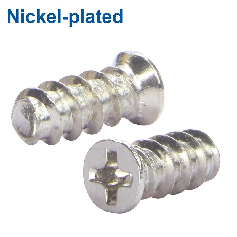 NINDEJIN 50pcs Mounting PC Case Fan Screws Phillips Flat Head Cabon Steel Computer Case Cooling Fan Screws for Hole 5.0mm