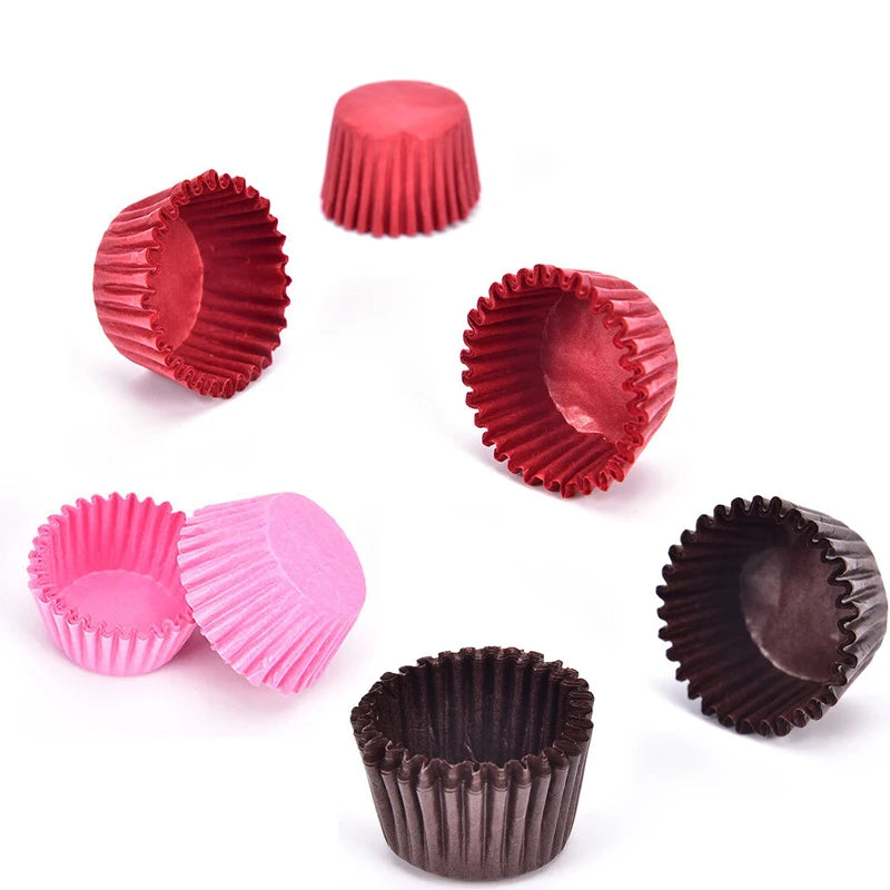 100-1000Pcs Muffin Cupcake Paper Cups Cupcake Liner Baking Muffin Box Cup Case Party Tray Cake Decorating Tools