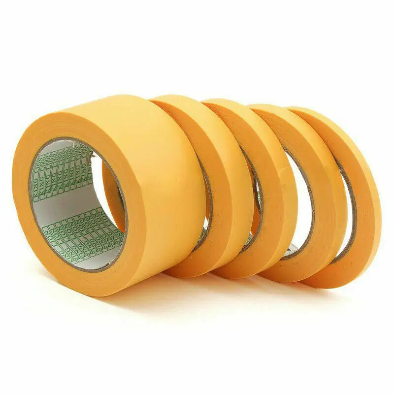 1pcs Yellow Masking Tape Adhesive Tape Textured Paper Car Paint Decoration Seamless Hand Tear Without Mark For Painting Tape