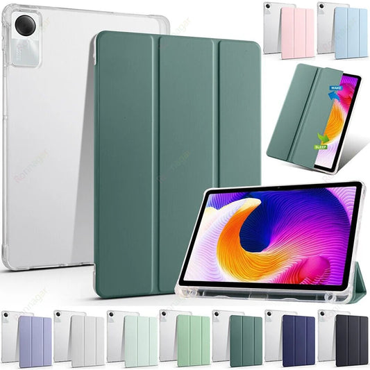 Tablet Cover for Lenovo Xiaoxin Pad 2024 Tab M11 TB-330FU TB-331FC with Pencil Holder Soft Back Funda Lenovo Tab M11 Wake/Sleep