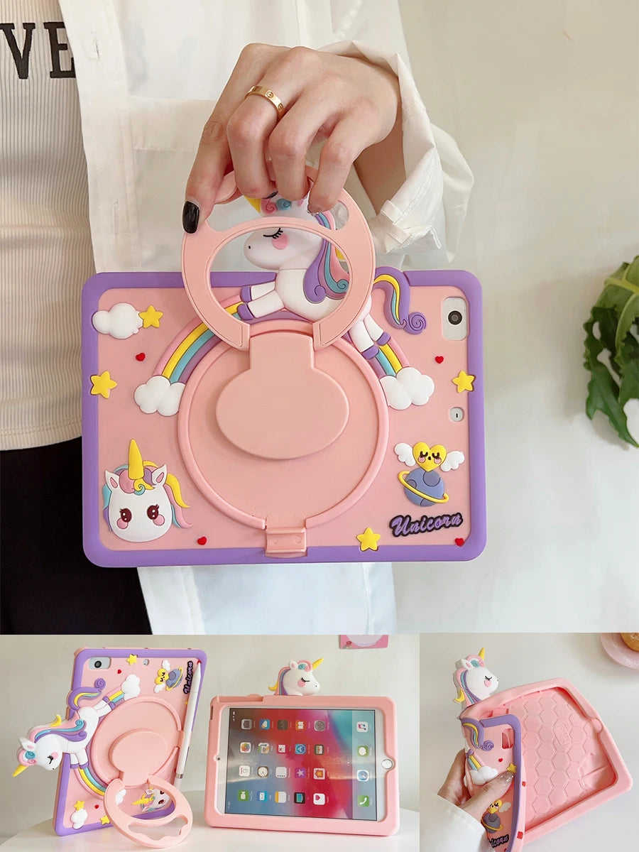 Cartoon Horse Case For iPad A16 2025 2024 Air11 M3 M2 Mini1 2 3 4 5 6 7 Pro11 M4 M2 9.7 10.2 10.9 iPad 6 7 8 9 10th iPad Air 4 5