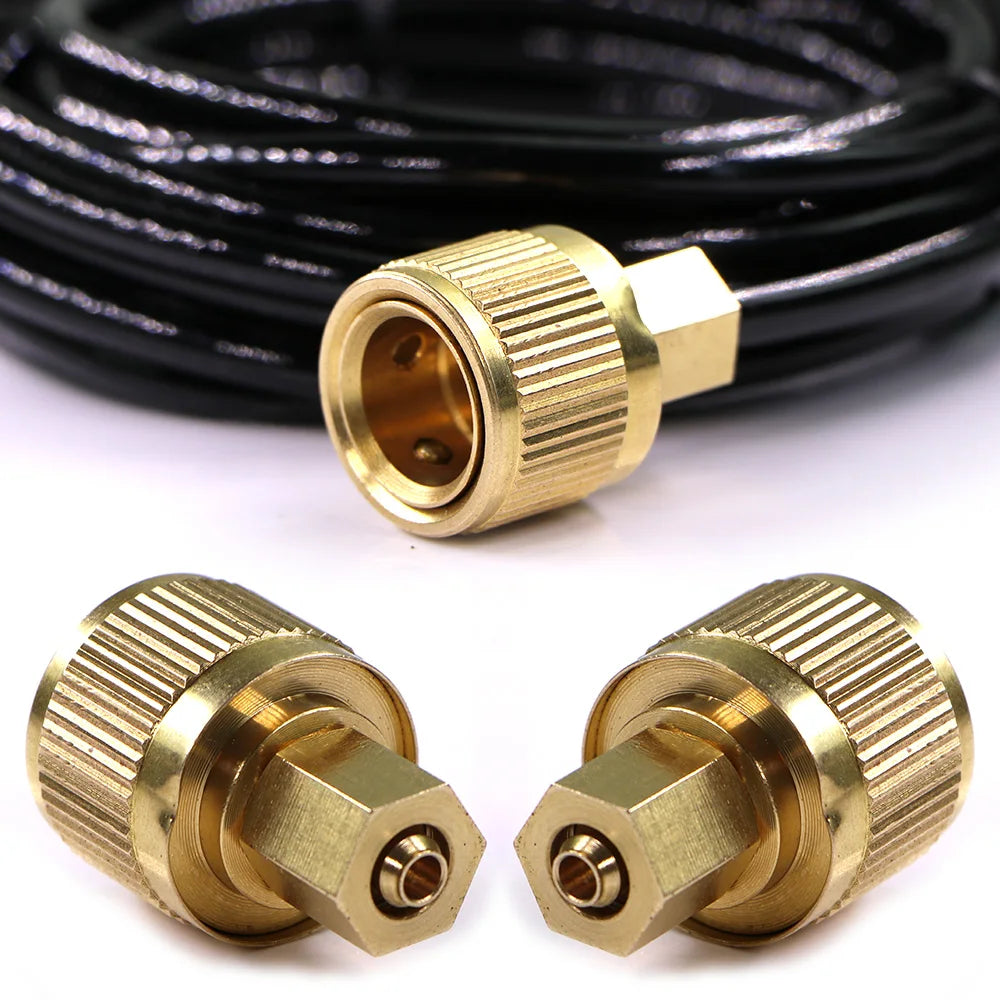 1pc 16mm 1/4" 4/7mm Brass Barb Hose Adapter Garden Watering Fitting Coupler Joint Quick Connector Irrigation Pipe Tube  Article