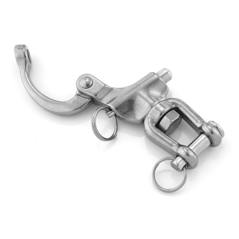 1pc Stainless Steel 316 Swivel Snap Shackle Ring Rotary Spring Hook 70MM Marine Grade Hardware Quick Lock Rigging Clevis Pin - KiwisLove