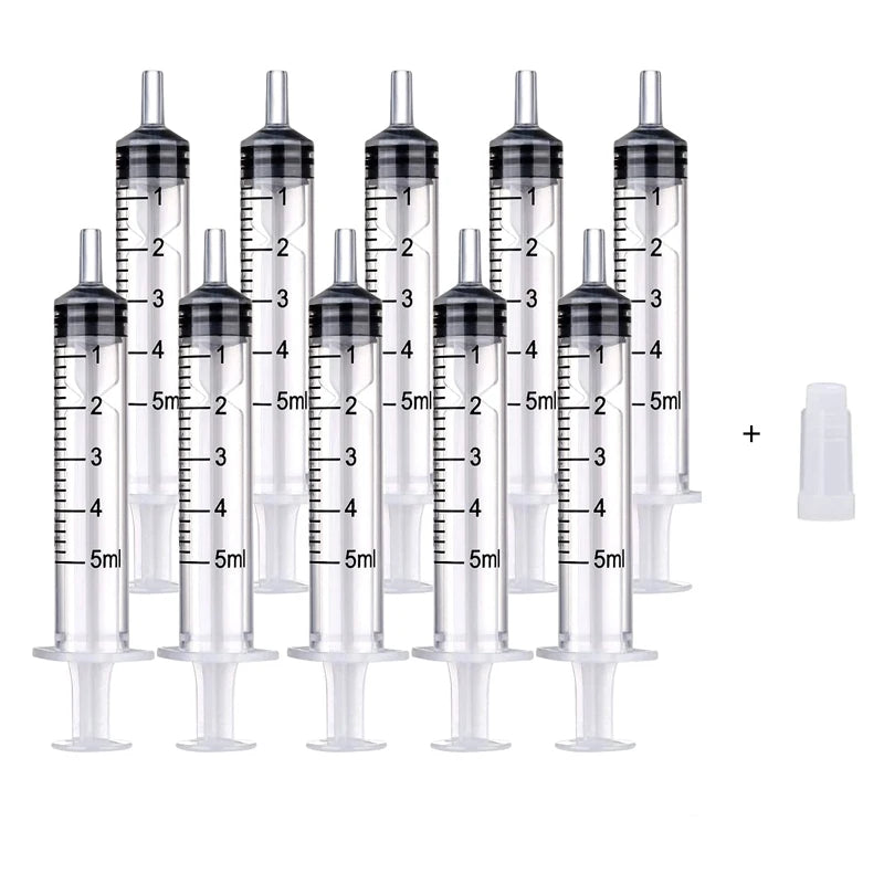 1/5/10/20pcs Plastic Syringes Hydroponic Measure Perfume Rinse Disposable Sampler Injector Measuring Injection Syringe