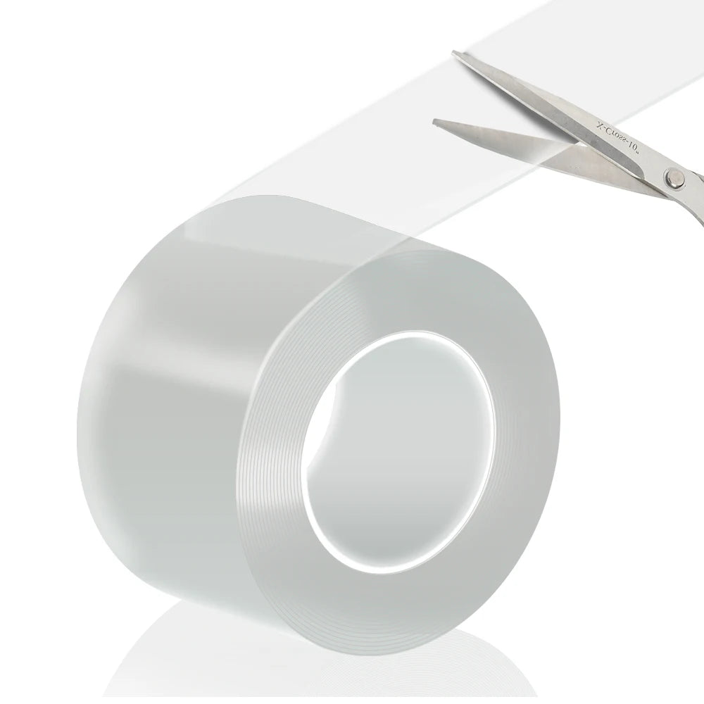 1PC 20-50MM Width Single Sided Tape Transparent Waterproof Reusable Nano Tape Strong Sticky Glue Car Ornament Kitchen Bathroom