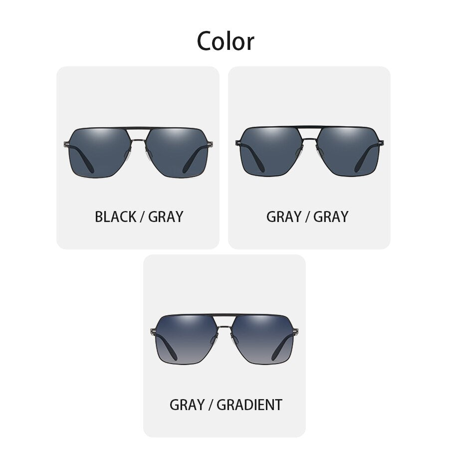 Men Sunglasses Vintage Aluminum Alloy Gradient Women Polarized UV400 Lens Fashion Driving Outdoor Eyewear Male Sun Glasses 7070 - KiwisLove