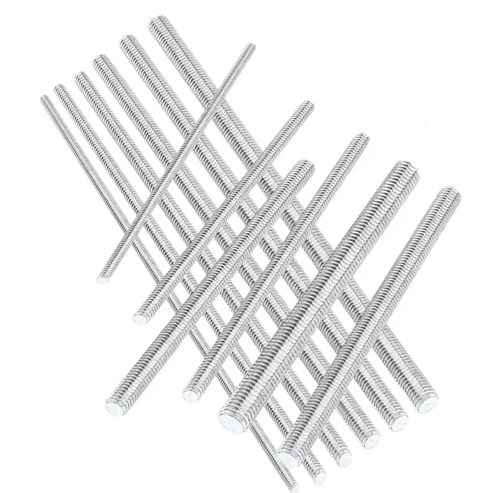 1pcs 304 Stainles Steel Threaded Rod Diameter M2 M2.5 M3 M4 M5 M6 M8 M10 M12 M14 M16 M18 M20 Length 250mm 500mm