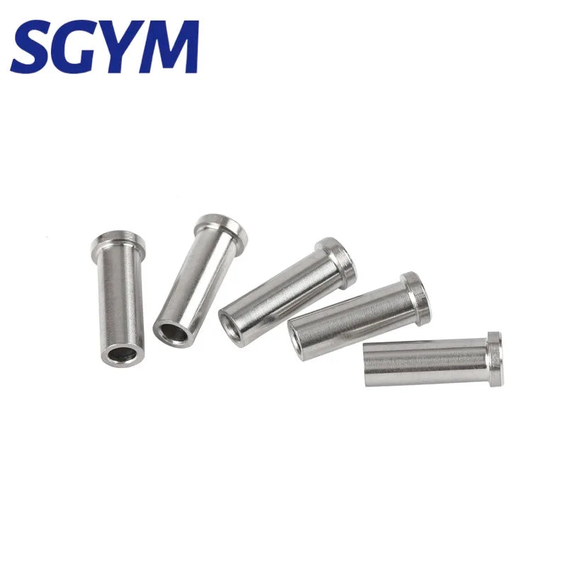10/30/50/80/120pcs Deck Cable Railing 316 Stainless Steel Protector Sleeves for 1/8" Cable For Wood/Composite Post