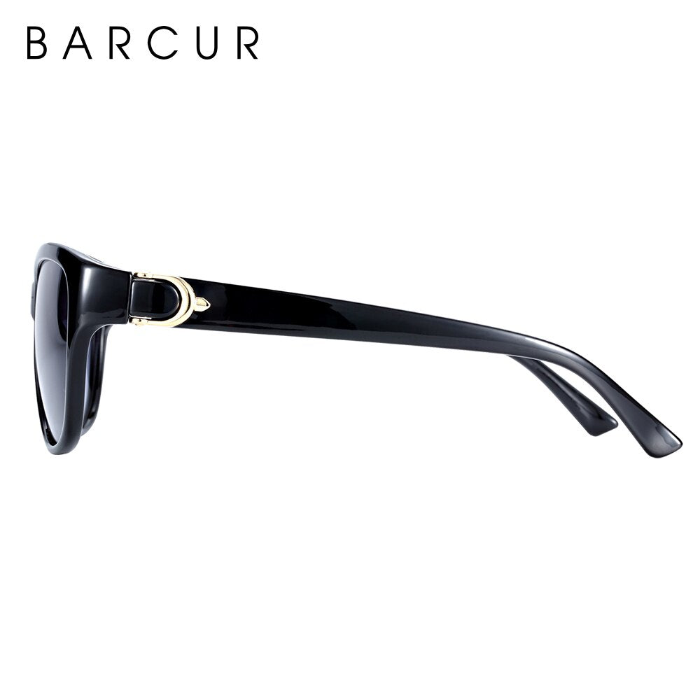 BARCUR  TR90 Ladies sunglasses Gradient UV400 Cat Eye Sun Glasses Polarized lunette de soleil femme - KiwisLove