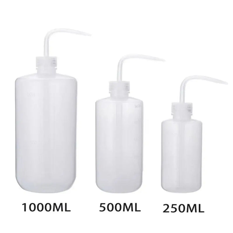 1Pcs Washing Clean Wash Bottle Makeup Supplies Plastic Laboratory Measuring Bottles 250/500/1000ml Eyelash Extension Cleaning