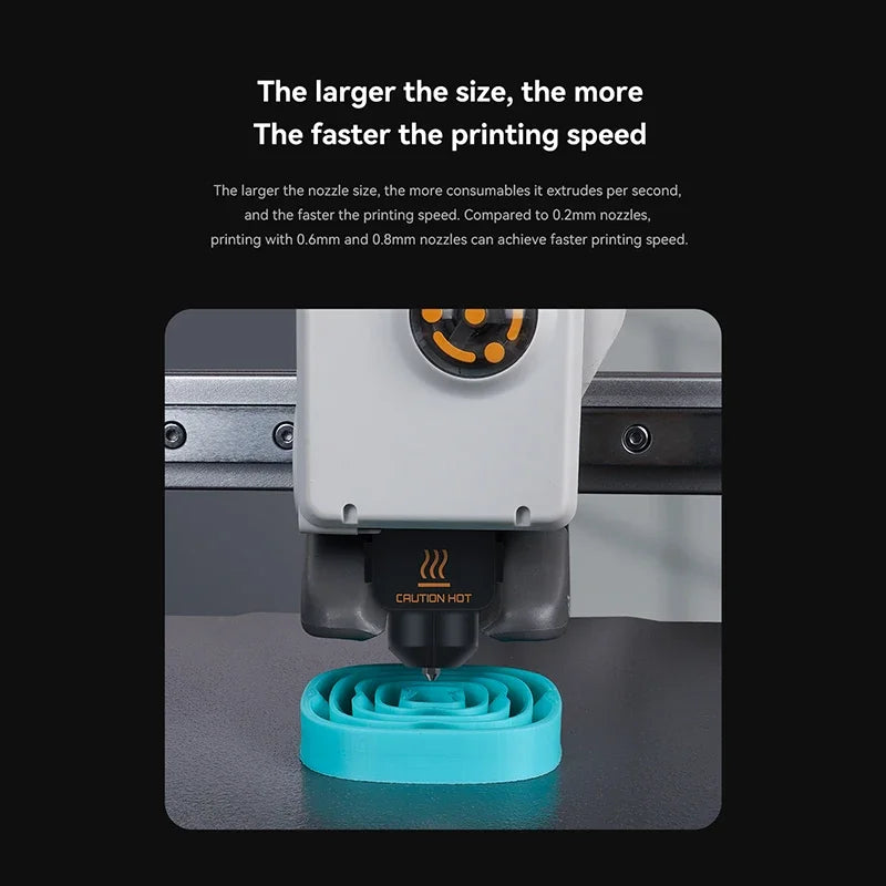 Hotend For Bambu Lab A1 mini Assembly Hotend Kit 0.2 0.4 0.6 0.8MM Replaceable Nozzle For 3D printer Bamboo Lab A1/A1 mini