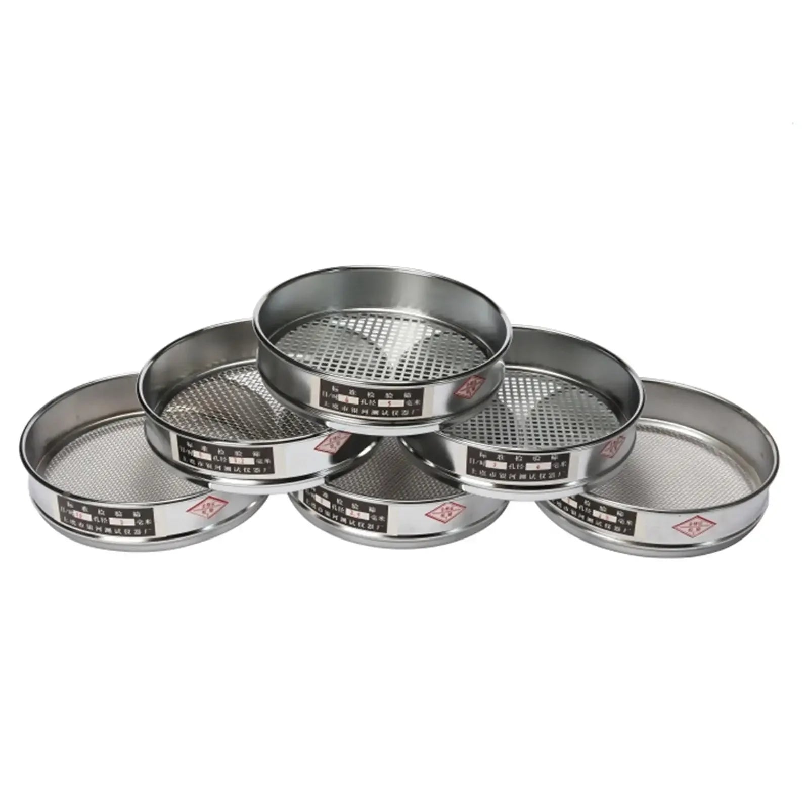 4-28 Mesh 5-0.8mm Aperture Stainless Steel 200mm Diameter Lab Standard Test Sieve - KiwisLove