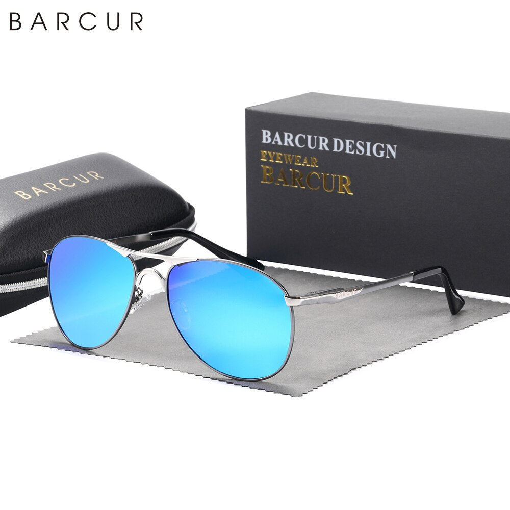 BARCUR Brand Design Sunglasses High Quality Men Polarized Sun Glasses Driving Mens Sun Glasses UV400 - KiwisLove