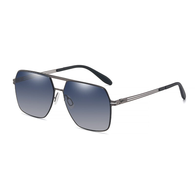 Men Sunglasses Vintage Aluminum Alloy Gradient Women Polarized UV400 Lens Fashion Driving Outdoor Eyewear Male Sun Glasses 7070 - KiwisLove